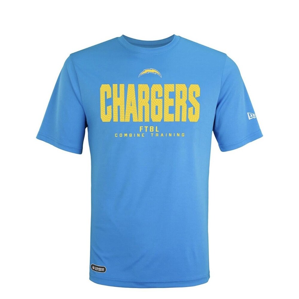 New Era NFL Los Angeles Chargers T Shirt Mens Size Medium Grids Primary